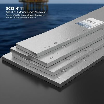 5083 H111 Denizcilik derecesi Alüminyum düz çubuk, mükemmel kaynaklanabilirlik ve denizaltı platformları için tuzlu suya dirençli