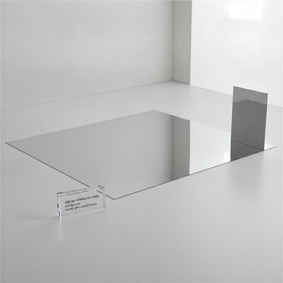Ev Aletleri Panelleri İçin BA Kaplamalı 430 BA Paslanmaz Çelik Sac, 0.3-1.0mm Kalınlık ve 1000x2000mm Boyut