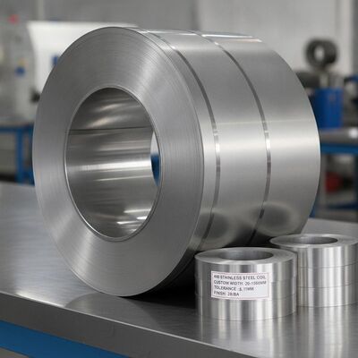 430 Paslanmaz Çelik Bobin 20mm-1500mm Özel Genişliği, ±0.05mm Tolerans ve Burr-Free Slit Edge