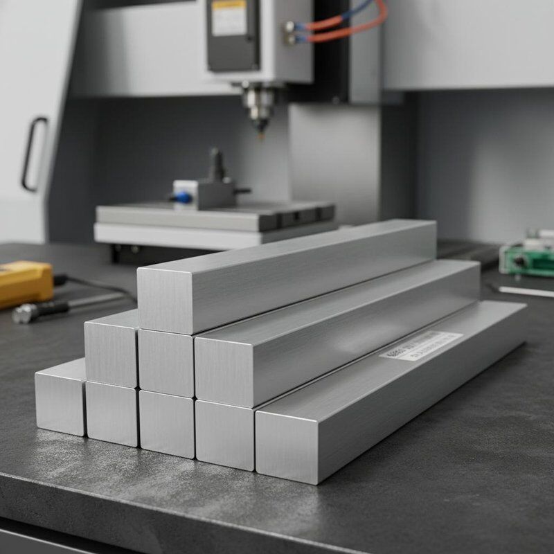 6063 Precision Aluminum Square Bar for CNC Machining Stable Tolerance Smooth Performance