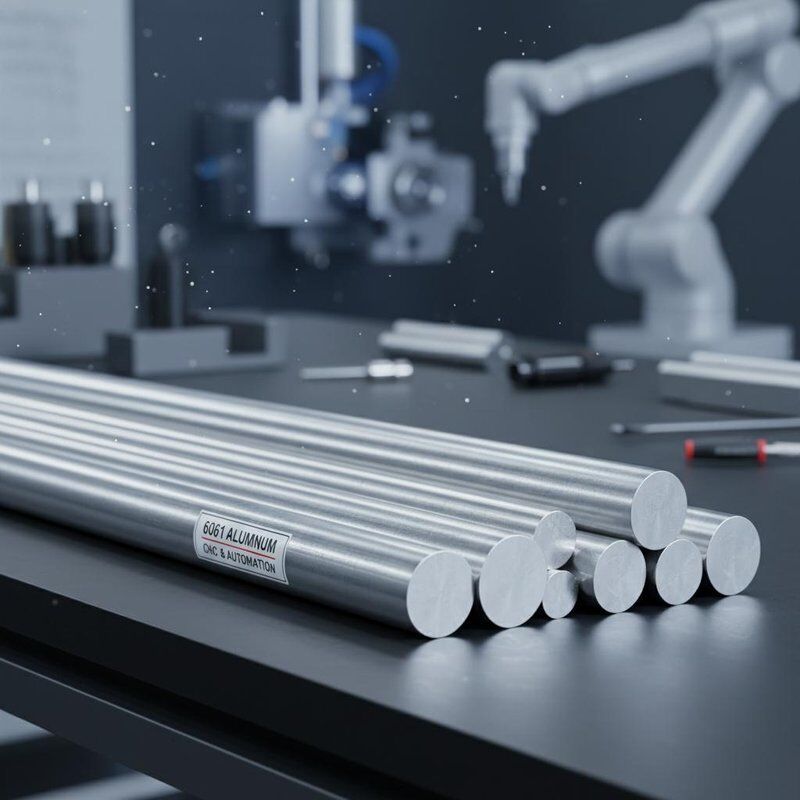 Katı CNC İşleme 6061 T6 Alüminyum Çubuk Isıl İşlem Korozyon Direnci