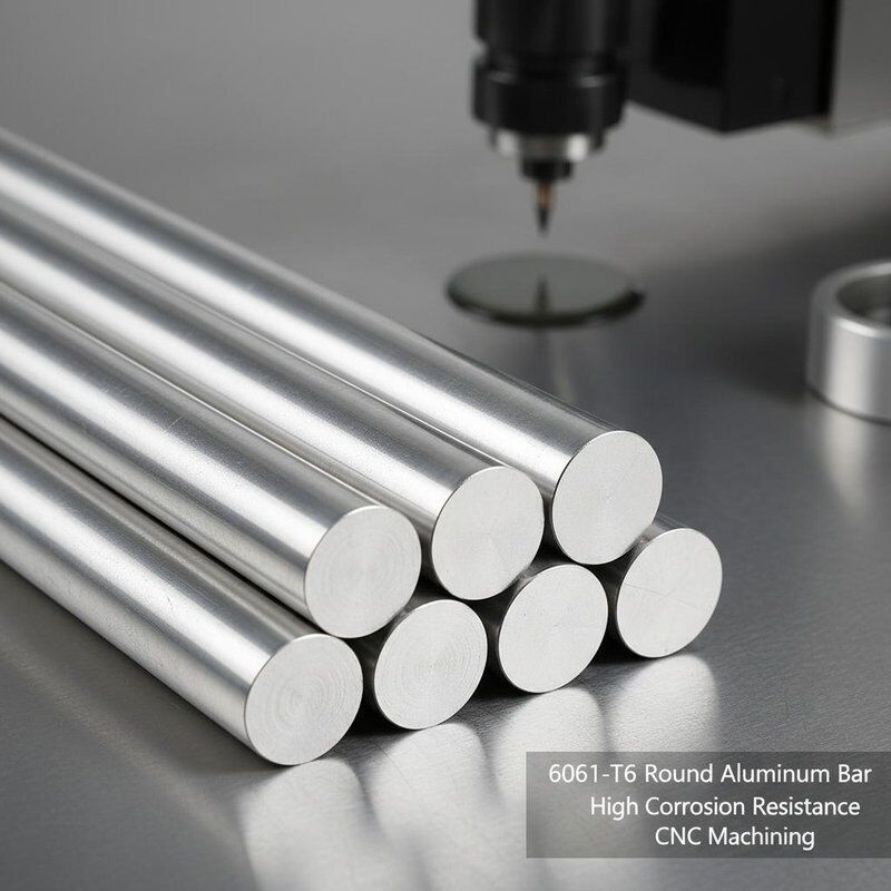6061 T6 CNC İşleme Yüksek korozyon direnci ile büyük çaplı alüminyum yuvarlak çubuk