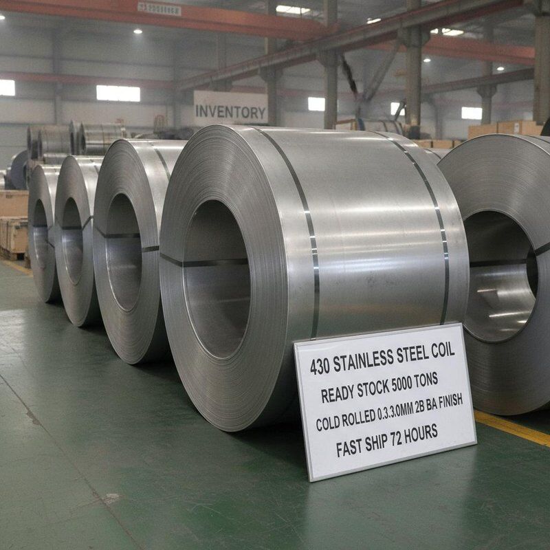 430 5000 ton hazır stok ve 72 saat hızlı gemi ile paslanmaz çelik bobini 2B BA bitirme